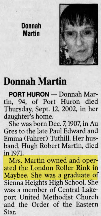 London Roller Rink (Sebres Market) - Sep 14 2002 Article